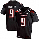Texas Tech Red Raiders 9 Branden Jackson Black College Football Jersey Dzhi,baseball caps,new era cap wholesale,wholesale hats